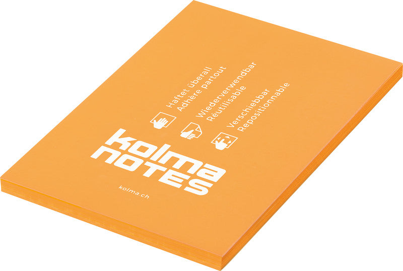 Kolma Haftnotizen – 105×148 mm – Neonorange, 100 Blatt