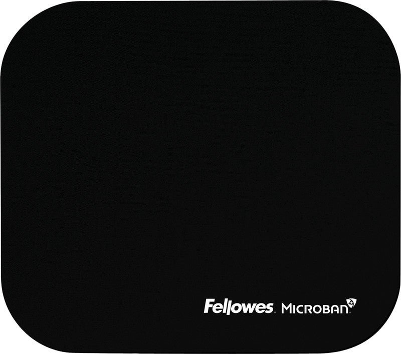 Fellowes Mausmatte – Microban-Schutz, Schwarz, 232 × 199 × 2 mm