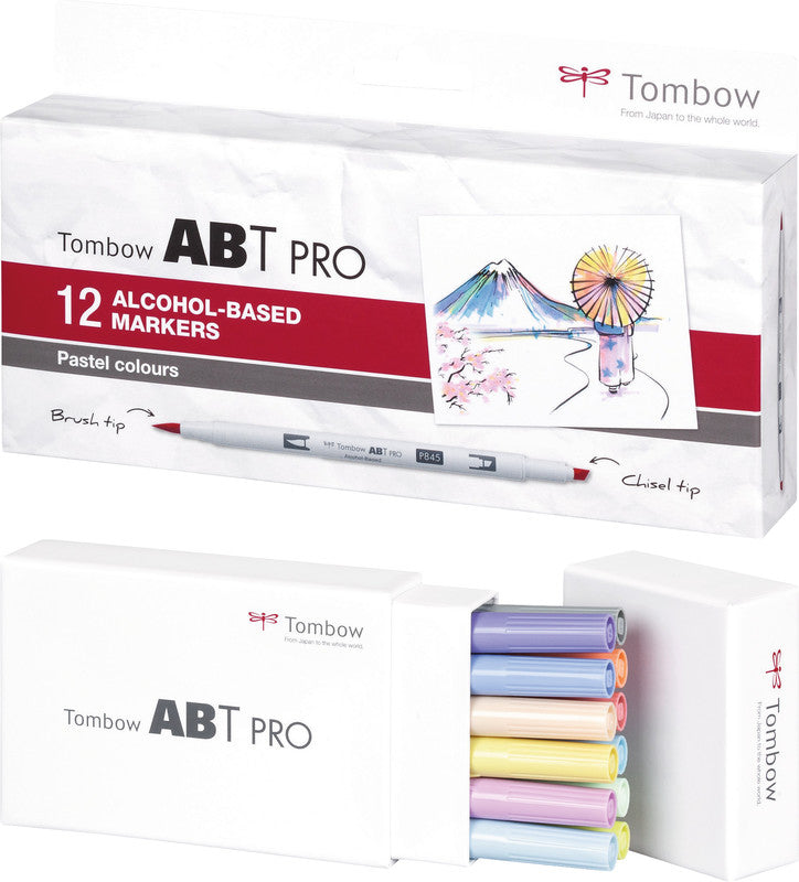Tombow Filzstifte, 12 Farben