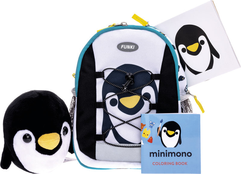 Funki Raumwunder – Kindergartenrucksack – 8–11 l, Kunststoff, Penguin minimono