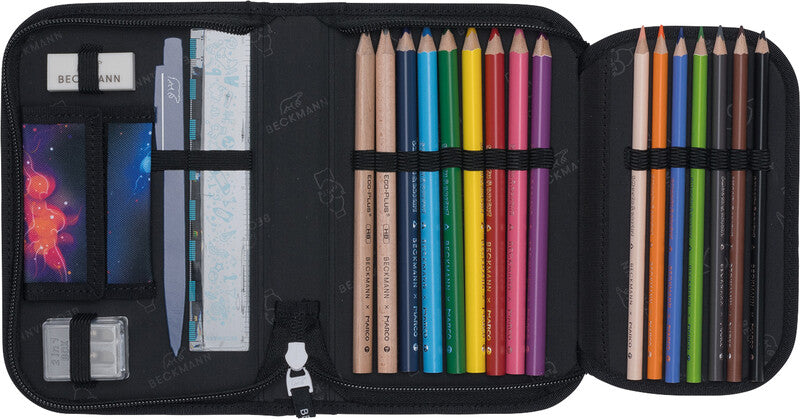 Beckmann Classic 1st Schuletui, gefüllt – Ninja Elements – Kunststoff – 20,5 × 13,3 × 3,8 cm