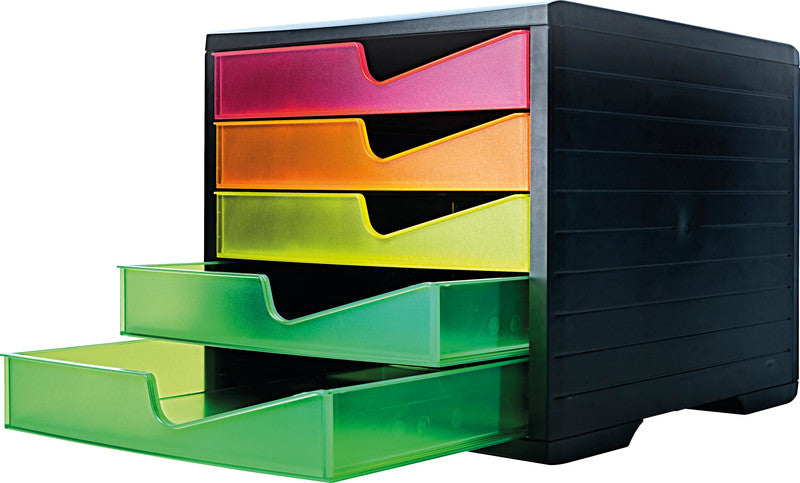 Styro Schubladenelement SWINGBOX NeonUP – für Format C4 – 270 × 340 × 255 mm