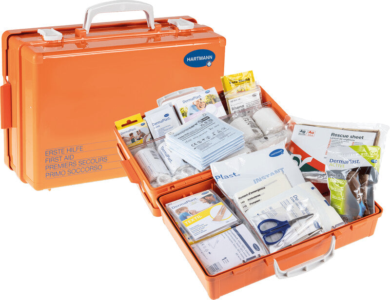Hartmann Notfallkoffer Gastro Vario – für Küche/Gastro – orange, Kunststoff – 340 × 240 × 120 mm