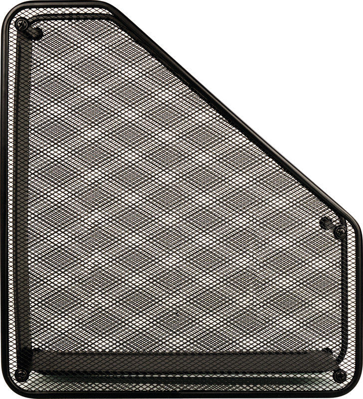 Helit Stehsammler – Stahl, ohne Beschriftungsfeld, schwarz, 80×290×315 mm