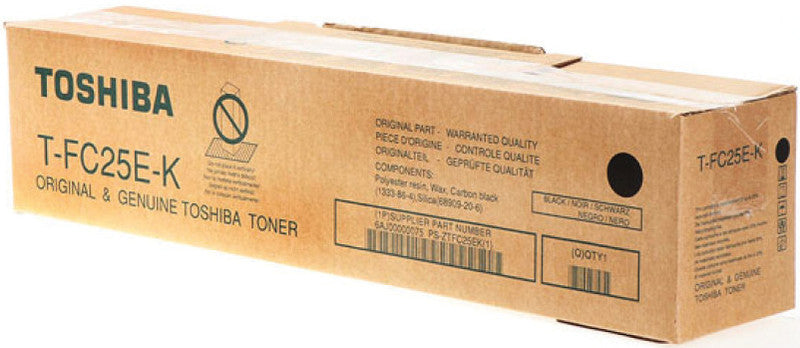 Toshiba Toner T-FC-25EK – schwarz, 34200 Seiten – für Farb-Laserdrucker/Multifunktionsgeräte