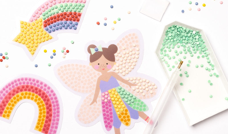 Folia Diamantbild-Set Rainbow – 6 Motiv-Sticker – 50 × 100 mm