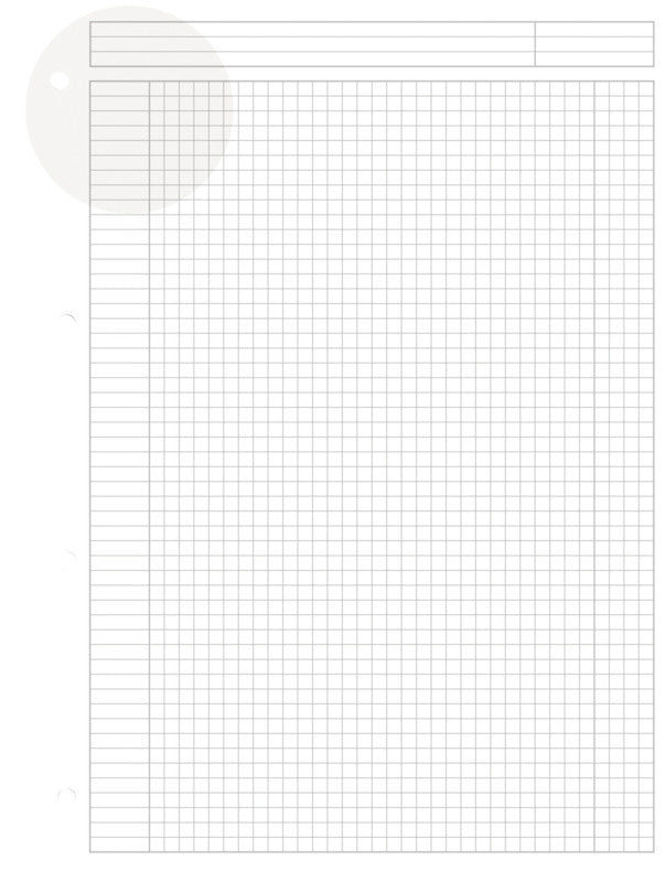 Oxford Collegeblock, Karton, 80 Blatt, 4-fach gelocht, perforiert, 80 g/m² – Grau, für SCRIBZEE App