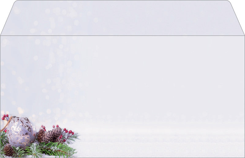 Sigel Weihnachts-Couvert C5/6, mehrfarbig, gummierte Klappe, 90 g/m², mit Innendruck – 25 Stk.
