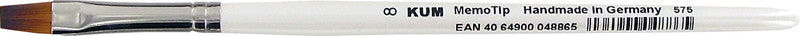 Kum Pinsel – weiss, synthetikhaare, länge 180 mm, 1er-pack, flach, aluminiumzwinge