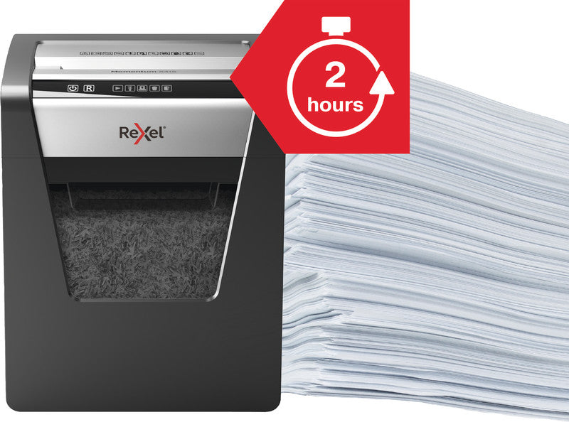 Rexel Momentum X415 – Aktenvernichter, DIN P-4, Partikelschnitt 4 × 40 mm, 15 Blatt, 23 l, A4