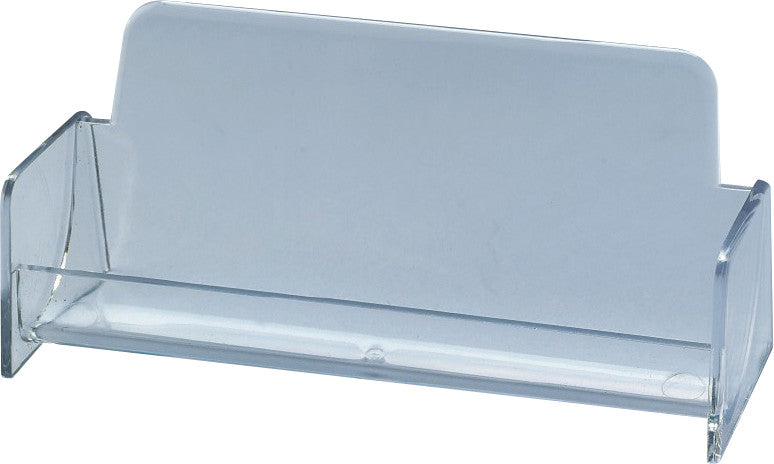 Sigel Visitenkarten-Aufsteller – Kunststoff, transparent, 102 × 47 mm – für Visitenkarten bis 97 mm Breite