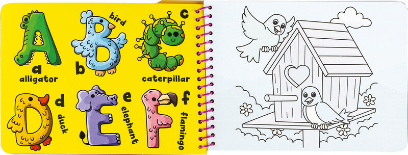 Centrum Magisches Malbuch – Drache – 15 × 20 cm – 5 Seiten – wiederverwendbar, inkl. Wassertank-Pinsel
