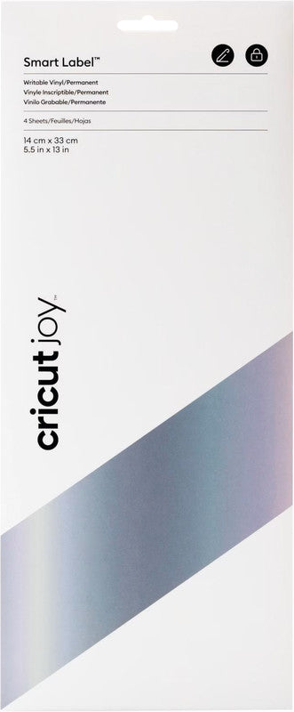 Cricut Glänzende Vinylfolie – Silber – 14 × 33 cm – für CRICUT JOY Schneideplotter