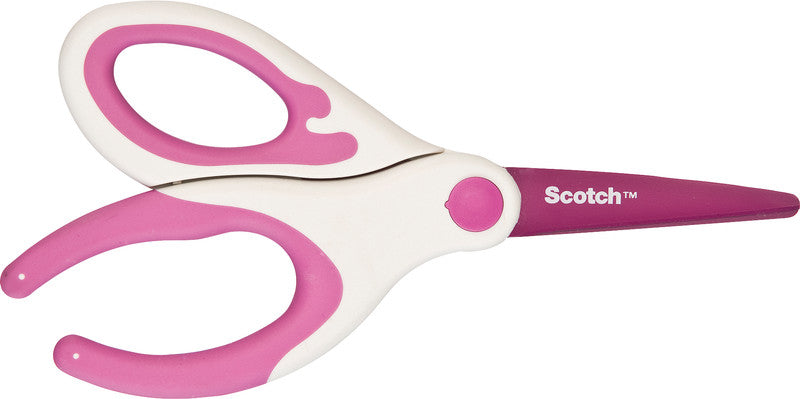 Scotch Universalschere – 20,0 cm, Edelstahl, für Rechts- und Linkshänder, abgerundet, Kunststoff, Pink