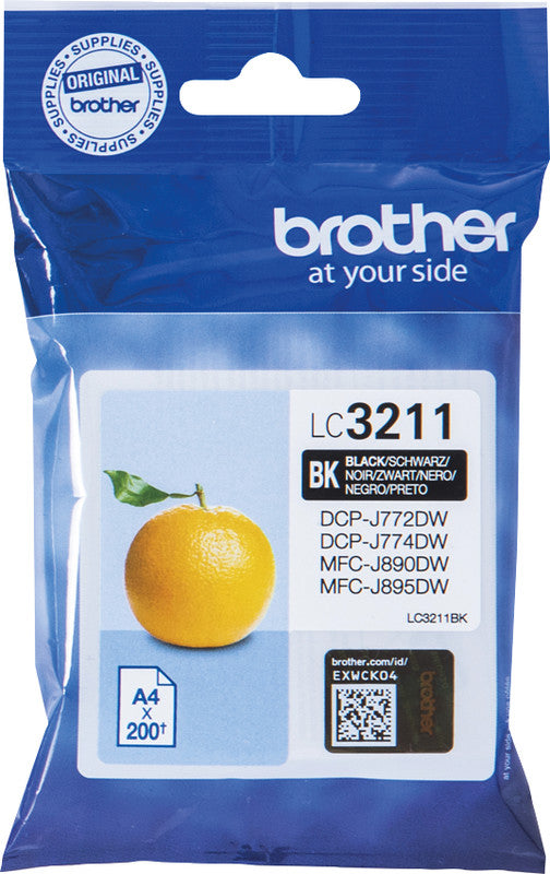 Brother Tintenpatrone, Schwarz – für Inkjetdrucker/Multifunktionsgeräte