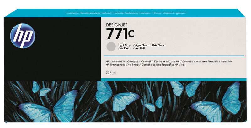 HP Tintenpatrone 771C, Hellgrau, 775 ml – für Inkjetdrucker/Multifunktionsgeräte