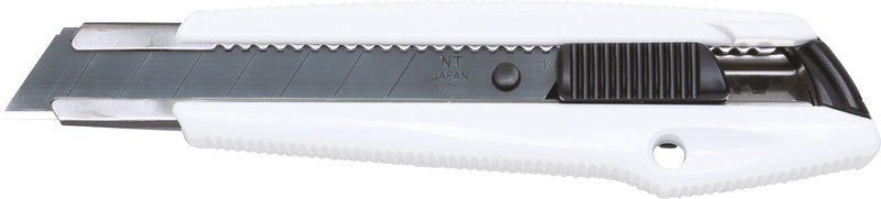 NT Cutter MNCR – Abbrechmesser 18 mm, Schiebemechanik, Schwarz, Weiss, 1 Stk.