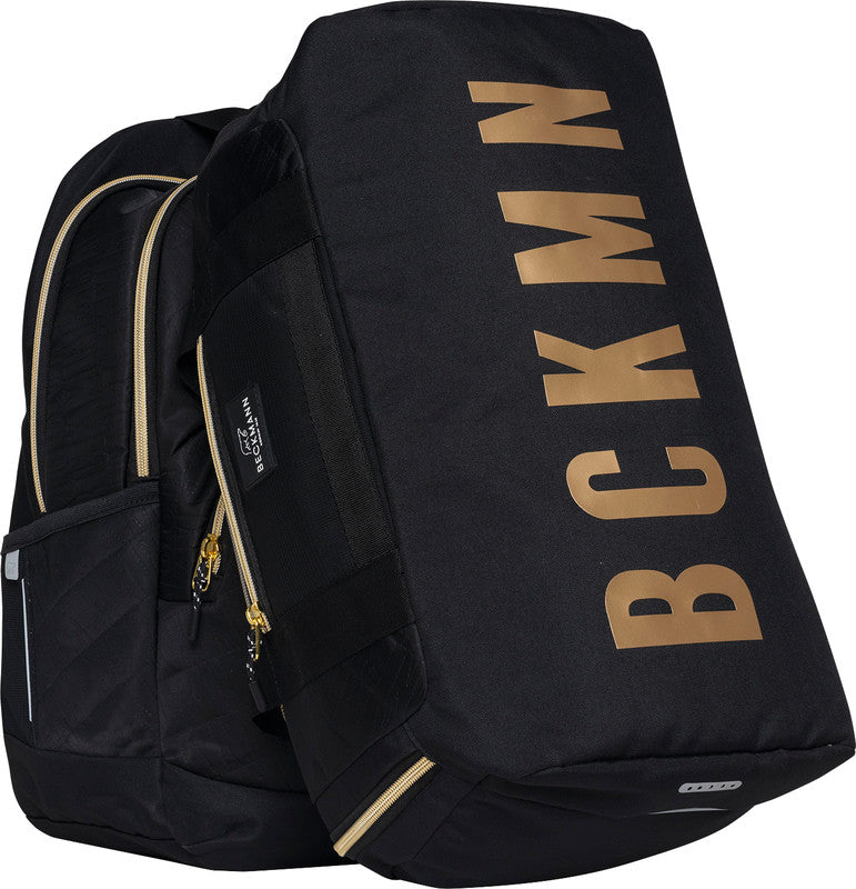 Beckmann Junior Sport Rucksack – Schwarz Gold – aus recycelten PET-Flaschen (rPET)