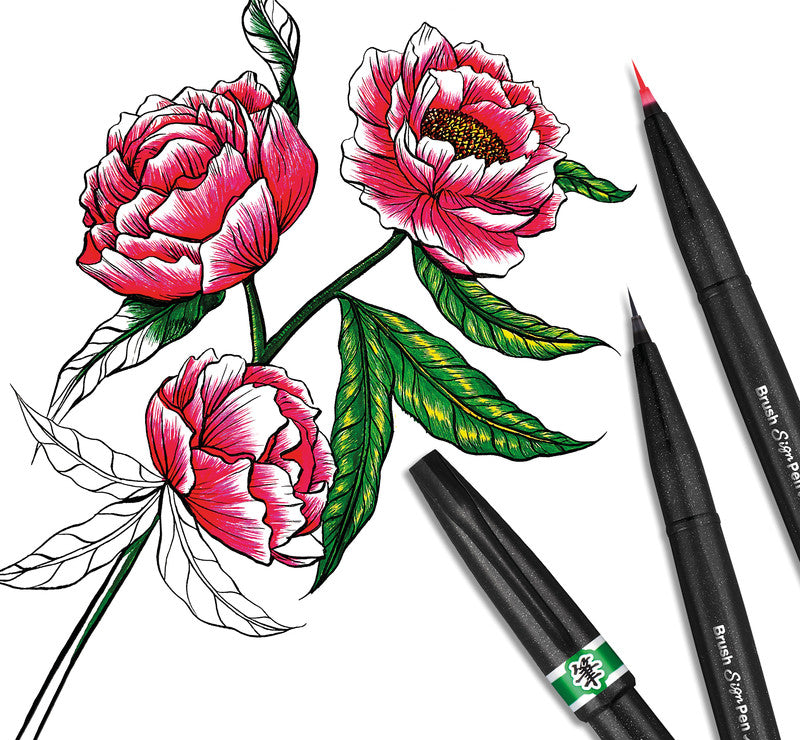 Pentel Pinselstift, Strichbreite 0,03–2 mm, auswaschbar, 1 Stk.