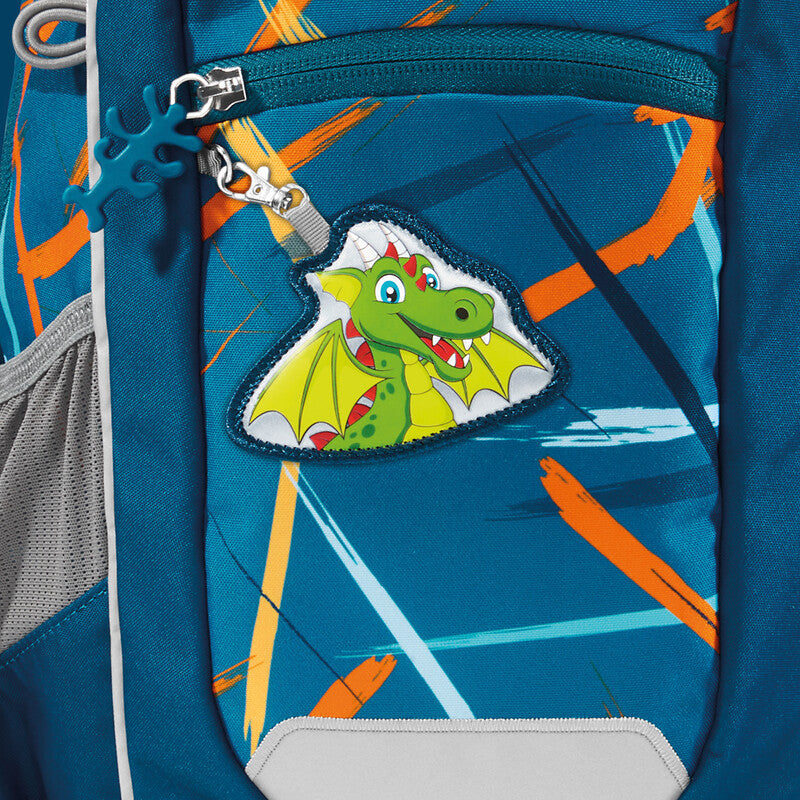 Step by Step Kindergartenrucksack MAXI – 2-teilig – Dragon Milo – 24,0×34,0×15,0 cm – recycelte Materialien