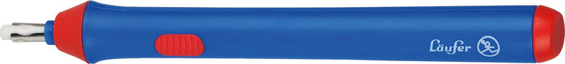 Laufer Radierer – für Bleistifte, Farbstifte – 85 × 255 × 30 mm – Kunststoff – blau