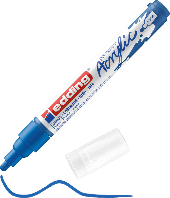 Edding Acrylmarker – Enzianblau, 1er