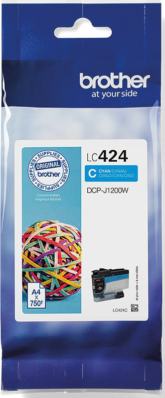 Brother Tintenpatrone, Cyan, 750 Seiten