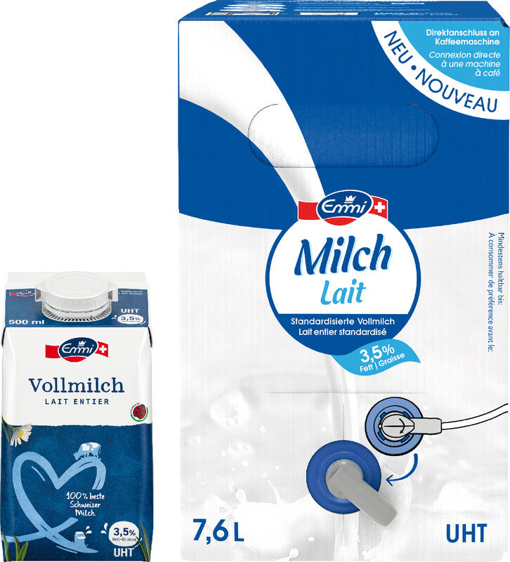 EMMI Vollmilch UHT – 3,5% Fett – 7,6 l