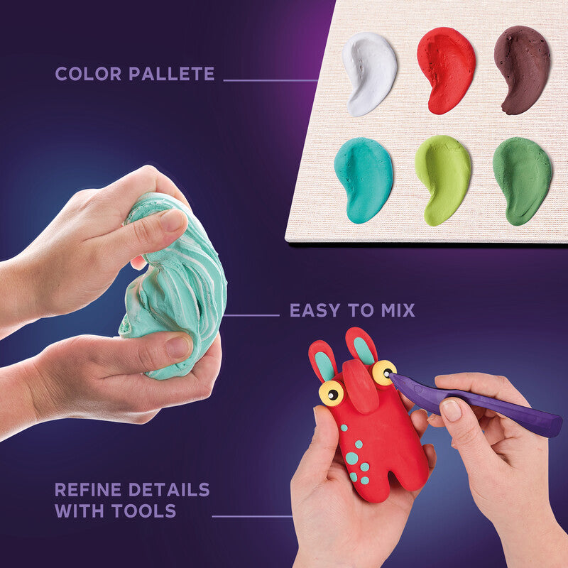 Okto Sensory Art – Modelliermasse-Set Little Worlds – ab 8 Jahren – 210 × 210 mm