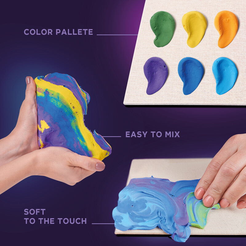 Okto sensory art Modelliermasse-Set Starry Night – ab 14 Jahren – 40 Modelliermassen – 300 × 400 mm