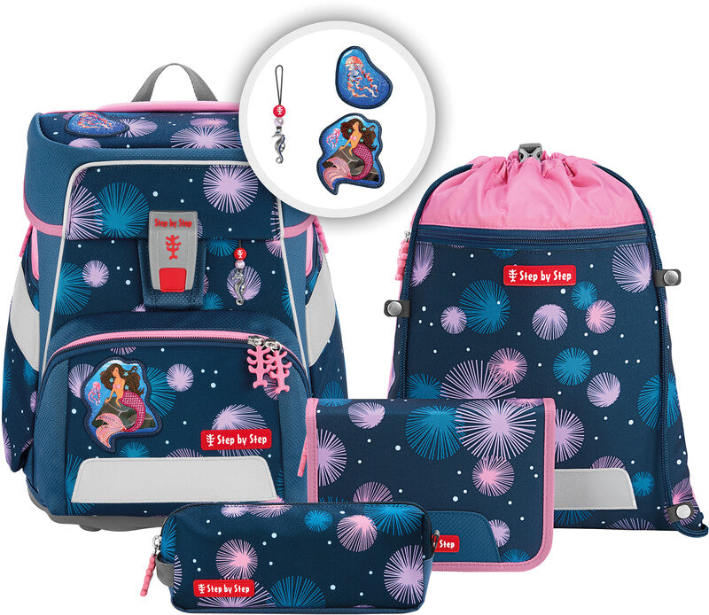 Step by Step Schulrucksack-Set SPACE – 5-teilig – Soccer Lars – Recycelte Materialien