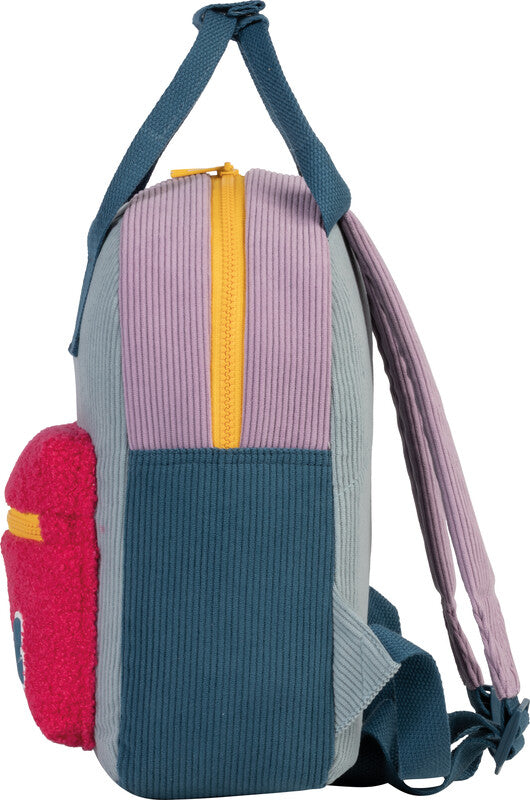 Glühwürmchen Kindergartenrucksack Elena – 7 l, mit Namensschild, Polyester – Rot/Blau, 240 × 300 × 100 mm