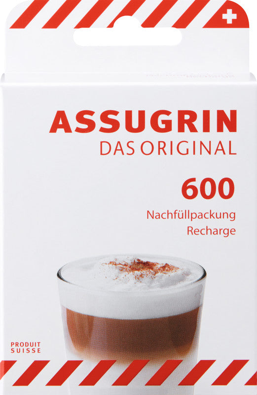 Assugrin Original Süssstoff-Tabletten – Nachfüllpackung – 600 Tabletten