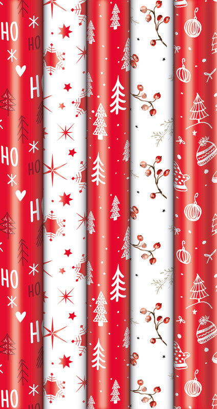 Zoewie Geschenkpapier – Scandinavian Winter (Weihnachten) – 700 × 2000 mm – Papier