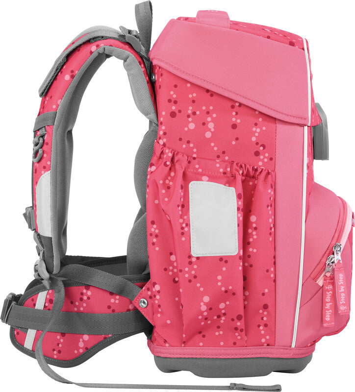 Step by Step Schulrucksack-Set – 4-teilig – Pink Bubbles