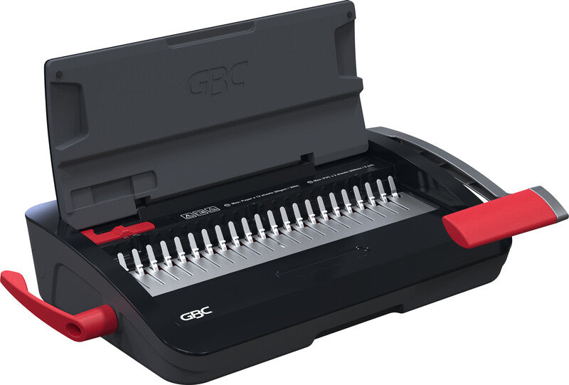 GBC CombBind CB12 Bindegerät – Plastikbindung, für 21-Loch, A4, bis 12 Blatt