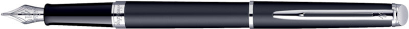 Waterman Hémisphère schwarz matt C.C. – Federspitze M – für Rechts- & Linkshänder – silber, blau – Patronen
