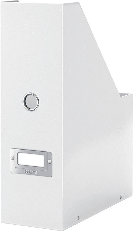 Leitz Stehsammler – Karton, mit Beschriftungsfeld, weiss, 253×103×330 mm