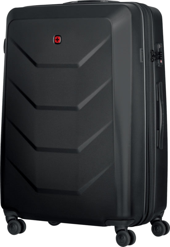 Wenger/SwissGear Wenger Trolley Prymo – 93 l, Hartschale PC, 4 Doppelrollen, mit TSA, schwarz, 52 × 76 × 30 cm