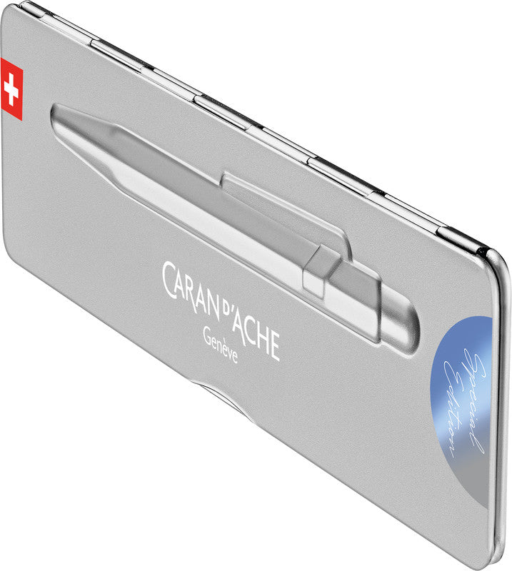 Caran d-Ache Caran d'Ache Kugelschreiber – sturmblau, Aluminium