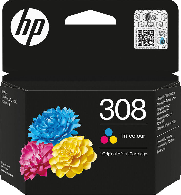 HP Tintenpatrone 308, 120 Seiten – für Inkjetdrucker