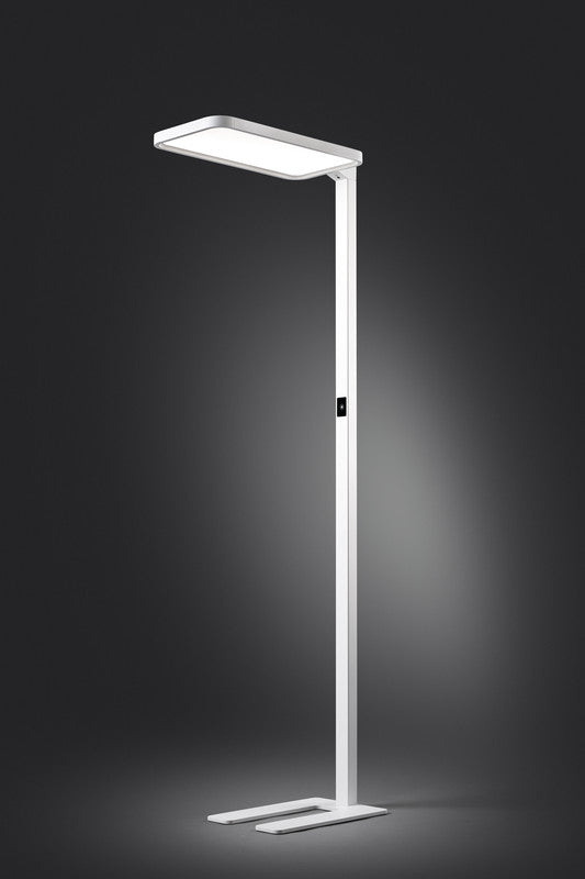 Hansa Stehleuchte – 4000 K neutralweiss, dimmbar, mit Bewegungs- & Tageslichtsensor, 3700 lm, weiss