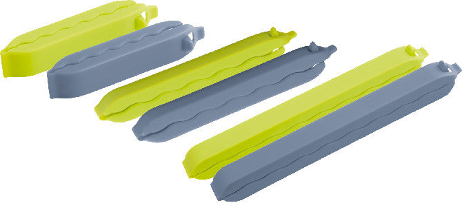 Rotho Verschlussclips-Set Onda – Grösse M 11 cm – Horizon Blau – 10 Stück – Kunststoff