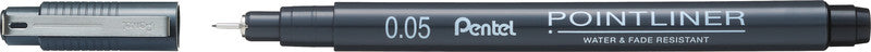 Pentel Fineliner – 5er-Set – Schwarz – Wasserfest