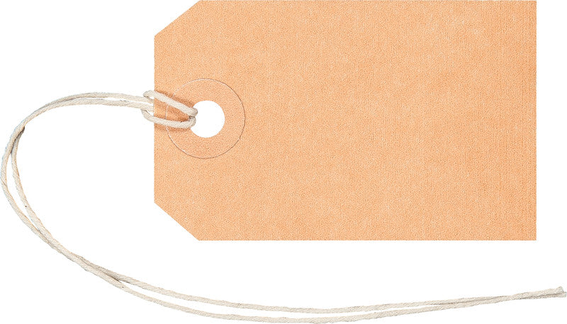 Biella Anhängeetiketten – 35 × 55 mm, Karton, 50 Stk