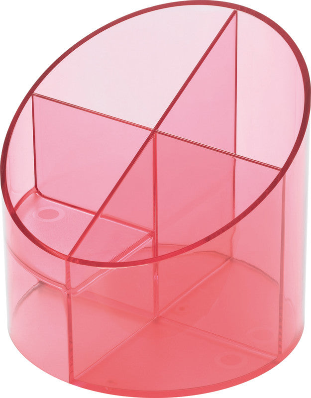 Helit Stiftschlaufe – Kunststoff, rot transparent, 110 × 109 mm