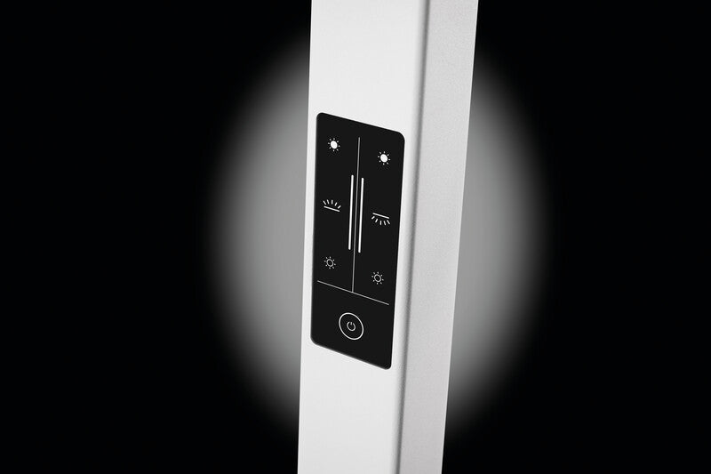 Hansa Saphir Plus Stehleuchte – 4000 K Neutralweiss, dimmbar, mit Bewegungs- & Tageslichtsensor, 11000 lm