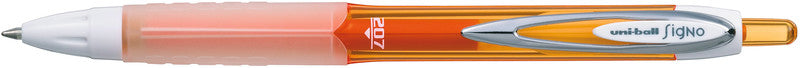 Uni-Ball Signo 207 Gelschreiber – orange, 0,5 mm, wasserfest, lichtbeständig, schnelltrocknend, Druck