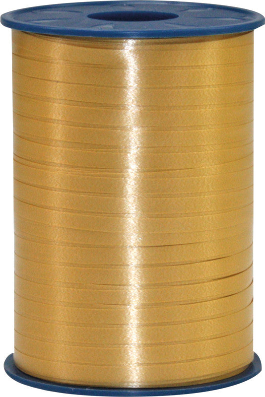 Präsent Geschenkband – America – Kunststoff, Gold – 10 mm × 250 m