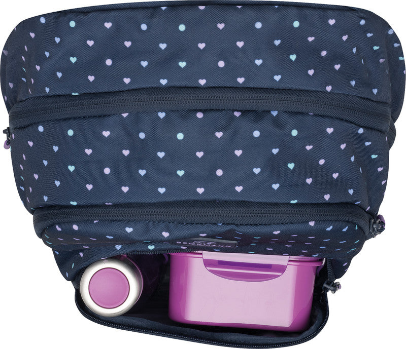 Beckmann Junior Sport Rucksack – Blue Hearts
